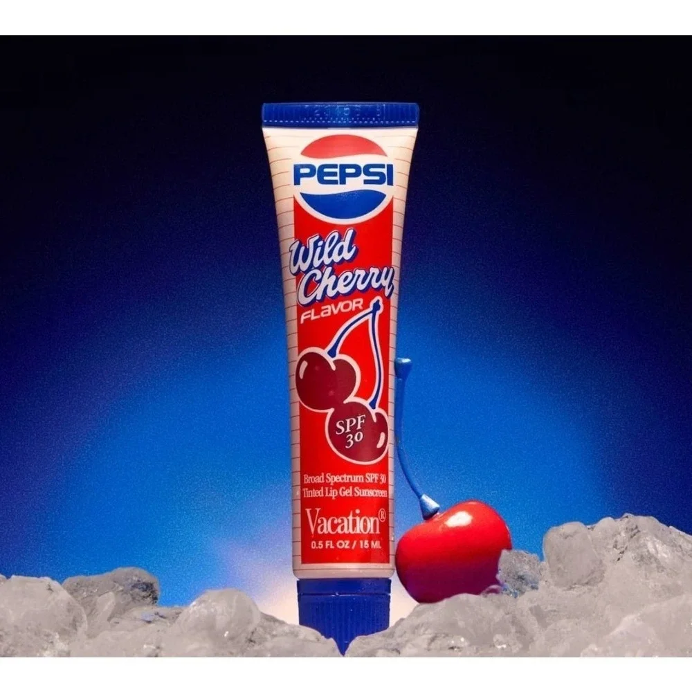 Vacation x PEPSI Tinted Lip Gel Sunscreen - Wild Cherry Pepsi - 0.5 fl oz NIB - Picture 2 of 14